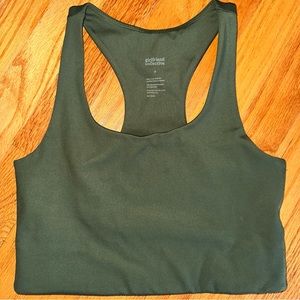 Girlfriend Collective Paloma Racerback Bra, color Moss